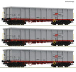 Roco 6600121 HO Gauge Rail Cargo Austria Eanos Gondola Set (3) VI