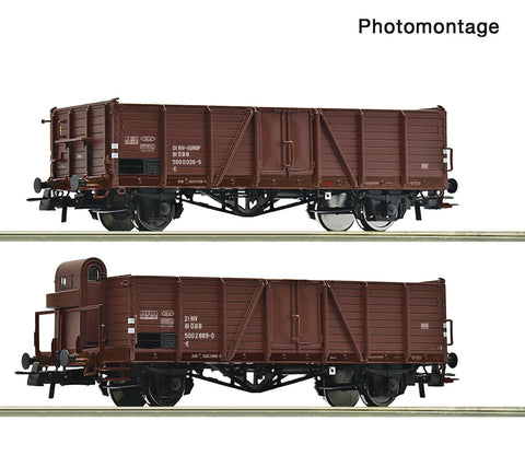 Roco 6600123 HO Gauge OBB Open Wagon Set (2) IV