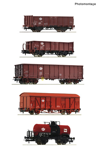 Roco 6600126 HO Gauge MAV E/Eas/Es/Gbgs/Uhk Wagon Set (5) IV