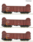 Roco 6600131 HO Gauge DBAG Ealos-t Open Wagon Set (3) V