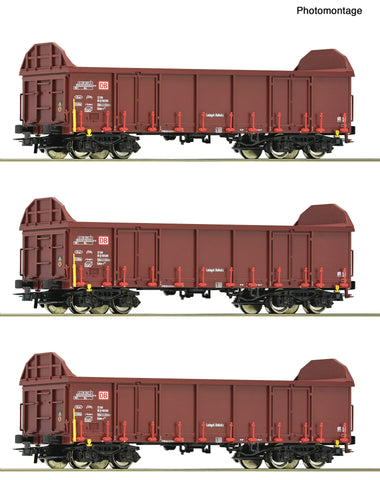Roco 6600131 HO Gauge DBAG Ealos-t Open Wagon Set (3) V