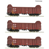 Roco 6600131 HO Gauge DBAG Ealos-t Open Wagon Set (3) V