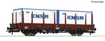 Roco 6600152 HO Gauge NS Kbs Stake Wagon w/KNSM Container Load IV