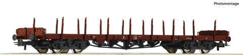 Roco 6600190 HO Gauge FS Rs Bogie Stake Wagon IV