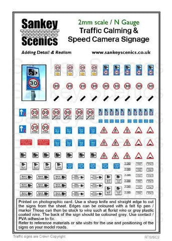 Sankey Scenics SC2 N Gauge Traffic Calming and Speed Signage