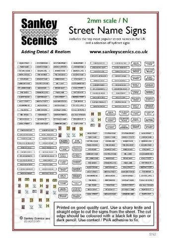 Sankey Scenics SN2 N Gauge Street Names