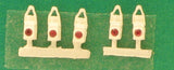 Springside DA20BR OO Gauge Whitemetal BR Tail Lamps (Pack 5)
