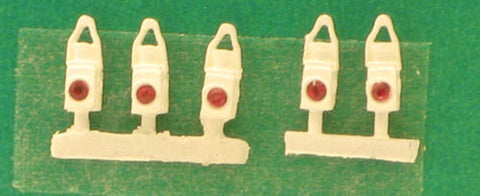 Springside DA20BR OO Gauge Whitemetal BR Tail Lamps (Pack 5)