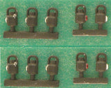 Springside DA4A/10 OO Gauge LMS Head & Tail Lamps Black (Pk 10)
