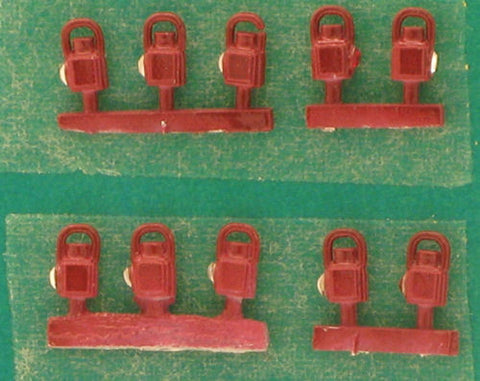 Springside DA4B/10 OO Gauge Midland Head & Tail Lamps Maroon (Pk 10)