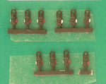 Springside DA6/10 OO Gauge Guards Van Lamps Black (Pk 10)
