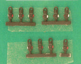 Springside DA6/10 OO Gauge Guards Van Lamps Black (Pk 10)