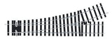 Peco ST-U751 O Gauge Code 124 Unifrog Left Hand Point/Turnout Bullhead