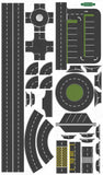 Trackside Signs OO/HO Road Layout Set (66mm Wide Roads)