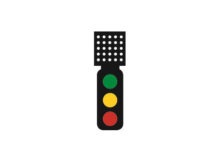 Train-Tech DS3T OO Gauge DCC Signal (Theatre Indicator) 3 Aspect Home Distant