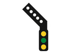 Train-Tech DS4L OO Gauge DCC Signal (LH Feather) 3 Aspect Distant