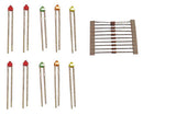 Train-Tech LED10 LED Pack Assorted Colour Subminiatures (10)