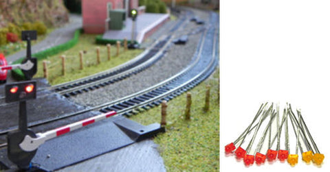 Train-Tech LED1 LED Pack Level Crossing (3 Extra Sets)