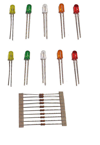 Train-Tech LED2 LED Pack 5mm Assorted (10)