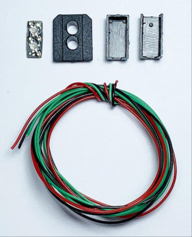Train-Tech SH2 Signal Heads Kit 2 Aspect Home (R/G)