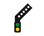 Train-Tech SS2R OO Gauge Sensor Signal (RH Feather) 2 Aspect Distant