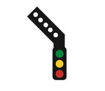 Train-Tech SS3L OO Gauge Sensor Signal (LH Feather) 3 Aspect Home Distant