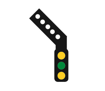 Train-Tech SS4L OO Gauge Sensor Signal (LH Feather) 3 Aspect Distant