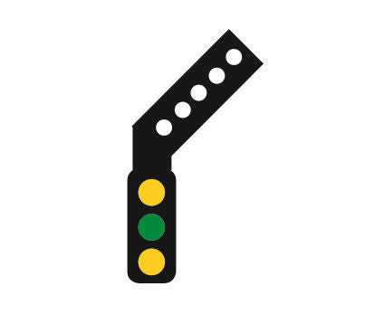 Train-Tech SS4R OO Gauge Sensor Signal (RH Feather) 3 Aspect Distant