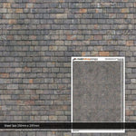 Scale Model Scenery TX184 OO Gauge Mixed Grey Roof Slates Texture Paper (x5)