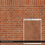 Scale Model Scenery TX198 OO Gauge English Bond Red Brick Texture Paper (x5)