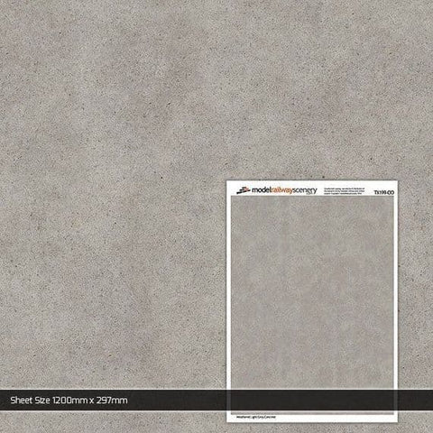 Scale Model Scenery TX199 OO Gauge Weathered L. Grey Concrete Texture Paper (x5)