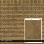 Scale Model Scenery TX255 OO Gauge English Bond Yellow Brick Texture Paper (x5)