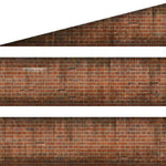 Scale Model Scenery TX258 OO Gauge English Bond Weath. Red Brick Platform Wall Wraps