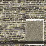 Scale Model Scenery TX268 OO Gauge Yorkshire Stone Texture Paper (x5)