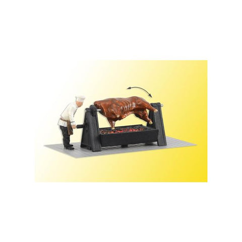 Viessmann 1552 HO/OO Gauge eMotion Grill with Rotating Bull and Embers