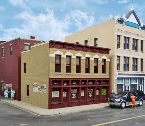 Walthers 931-812 HO Gauge Midtown Hardware Store (Pre-Built)
