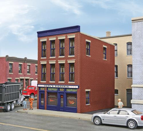 Walthers 931-813 HO Gauge Paul's Pizzeria (Pre-Built)