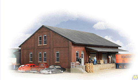 Walthers 933-2954 HO Gauge Brick Freight House Kit