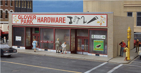 Walthers 933-3465 HO Gauge Glover Park Hardware Store Kit