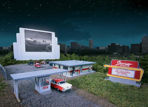 Walthers 933-3478 HO Gauge Skyview Drive In Theatre Kit