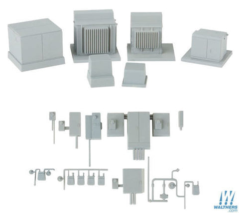 Walthers 933-4075 HO Gauge Modern Electrical Gear (2) Kit