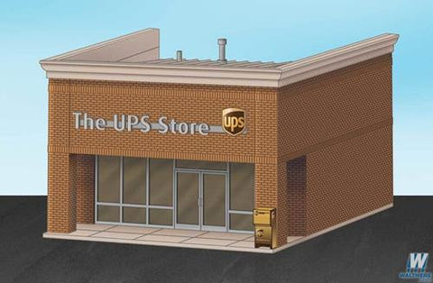 Walthers 933-4112 HO Gauge The UPS Store Kit