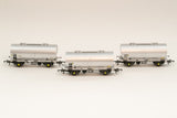 Accurascale 1068-PCV-K OO Gauge APCM Cemflo/PCV Powder Wagon Triple Pack K