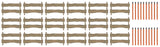 Busch 1120 HO/OO Gauge Snow Fences and Snow Poles Kit