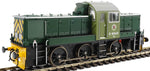 Heljan 1413 OO Gauge Class 14 D9545 BR Green w/Wasp Stripes Weathered