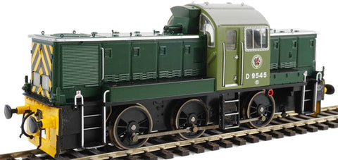Heljan 1413 OO Gauge Class 14 D9545 BR Green w/Wasp Stripes Weathered