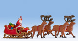 Noch 15924 HO/OO Gauge Santa with Reindeer & Sleigh Figures