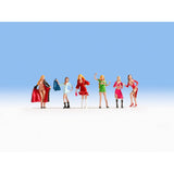 Noch 15959 HO/OO Gauge Ladies of the Night Figures (Pack 6)