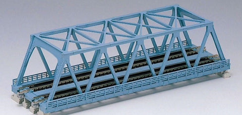 Kato 20-436 N Gauge Unitrack (WS248T) Dual Straight Truss Girder Bridge Blue 248mm