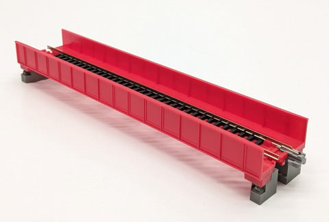 Kato 20-450 N Gauge Unitrack (S186T) Straight Plate Girder Bridge Red 186mm